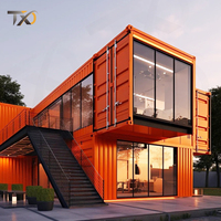Kit de maison préfabriquée moderne en acier facile à assembler, villa à 3 chambres, maison conteneur détachable économique avec salle de bain et cuisine