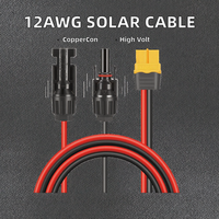 12AWG 4 mm2 PVC XLPE Isoliertes Solara schluss kabel Stecker/Buchse Einzel kopf für mobile Energie speicher im Freien