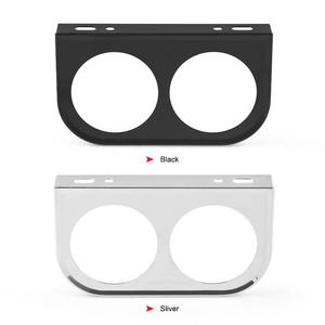 Base de Soporte Metálica de 2 Orificios para Modificación de Automóviles, Panel de Montaje de Doble Orificio de 52 mm, Kits de Panel de Marco de Tablero de 2-1/16 Pulgadas - Product Image 1