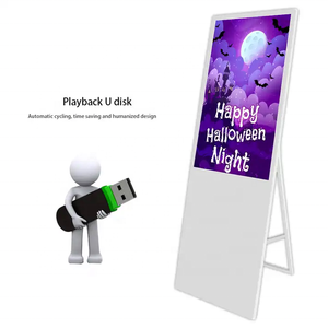 Trong nhà tầng đứng Totem Poster di chuyển pin hiển thị chủ Quảng Đông Mall kiosk thiết kế cảm ứng kiosk Android <span class=keywords><strong>LCD</strong></span> kiosk - Product Image 3
