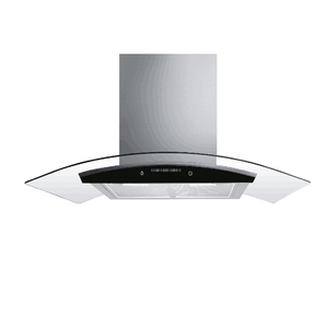 <span class=keywords><strong>Campana</strong></span> <span class=keywords><strong>Extractora</strong></span> de Cocina de Vidrio Templado Curvo Negro con 3 Controles Táctiles - Product Image 4