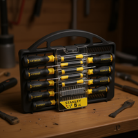Jeu de tournevis Stanley 34 pièces, kit d'outils professionnel pour la maison et l'atelier