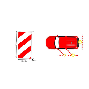 อุปกรณ์ป้องกันการชนกันในโรงรถสำหรับรถ 29x19.5x4.5 ซม. สีแดงขาวลายทาง อุปกรณ์จอดรถ - Product Image 2