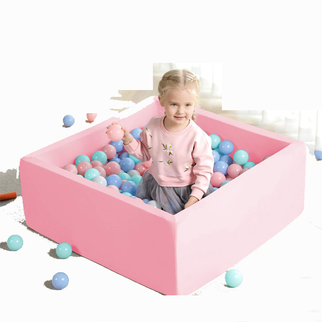Новый стиль, Детская крытая игровая площадка, Квадратные шарики, Детские шарики из пены с эффектом памяти, губка, детский розовый бассейн