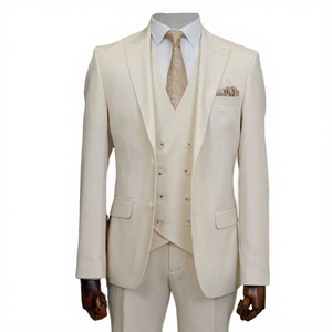 Wholesale Customization Double Breasted TR Fabric 3 Piece Slim Fit Mens Formal Business <b>Suit</b> for Wedding Groom Prom - Product Image 2