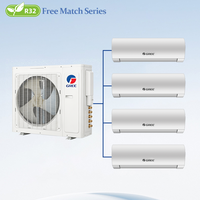 Sistema VRF Multi-Zona Gree Free Match de 18000-42000 BTU R32 con Inversor DC, Aire Acondicionado Multi-Split para Apartamentos y Casas Pequeñas