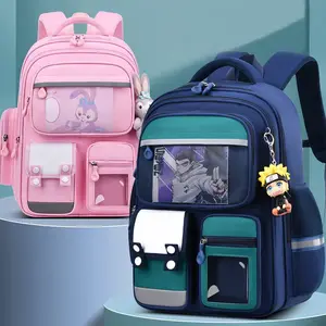 حقيبة مدرسة بسعة كبيرة من Amiqi طراز HL-086 حقيبة ظهر للطالبات في المدرسة الثانوية والفتيات طالبات المدارس الابتدائية