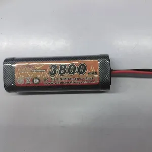 7.2V 3800mAh Nimh SC şarj edilebilir pil paket RC oyuncaklar OEM özelleştirilmiş yüksek oranlı pil