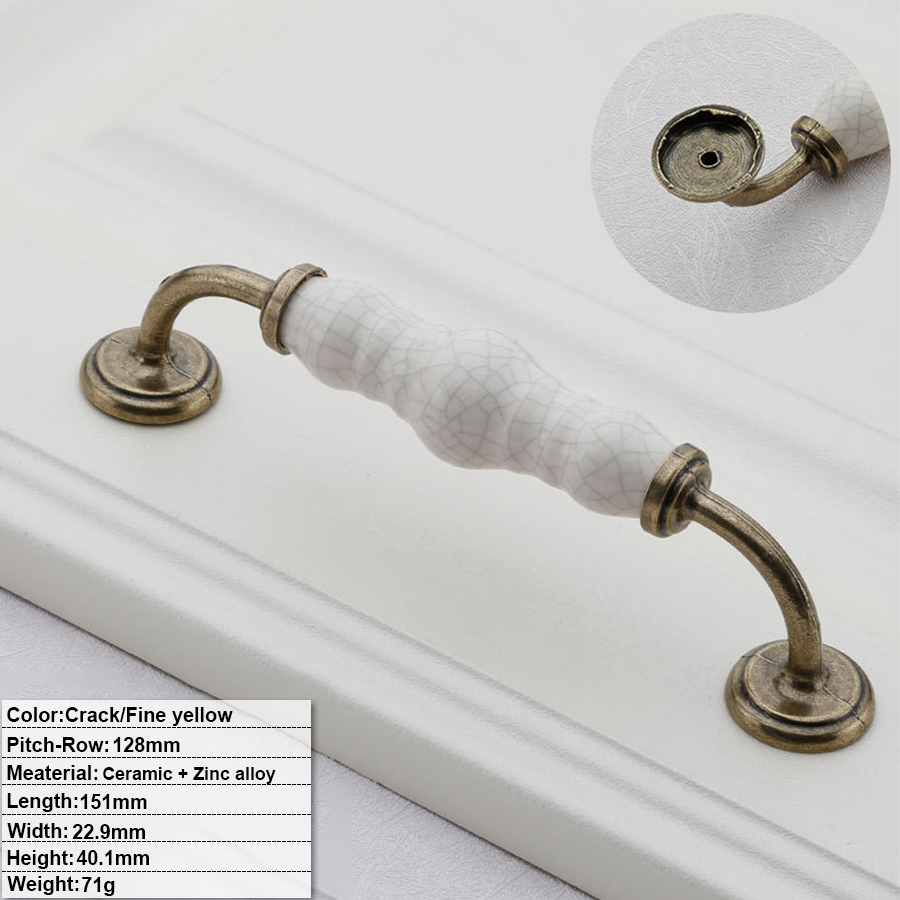 Crackled texture+Fine yellow - CY-FH-C6005 -128mm Hole distance