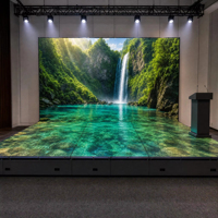 Écran LED de sol de danse intérieur Vishow5.0 P3.91, armoire 500*750, dalle d'affichage de location non inductive 1500cd