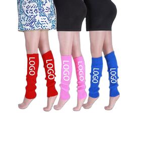 Calentadores de <span class=keywords><strong>Piernas</strong></span> Altos hasta el Muslo de Punto Acanalado 100% Algodón al por Mayor De Moda para Invierno Ballet Danza y Fiesta Medias con Logo Personalizado para Uso Diario - Product Image 1