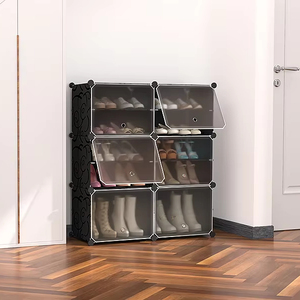 Foldable and Expandable <strong>Shoe</strong> Storage Box ultra Thin <strong>Shoe</strong> Cabinet Plastic <strong>Shoe</strong> <strong>Wardrobe</strong> - Product Image 2