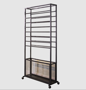 Soporte <span class=keywords><strong>de</strong></span> flores para floristería, expositor <span class=keywords><strong>de</strong></span> flores <span class=keywords><strong>de</strong></span> varios niveles, <span class=keywords><strong>de</strong></span> hierro forjado con ruedas universales y cubo - Product Image 4