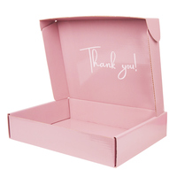Caja de Papel de Embalaje de Color Rosa Personalizada al por Mayor de Alta Calidad y Precio Competitivo para Ropa y Zapatos