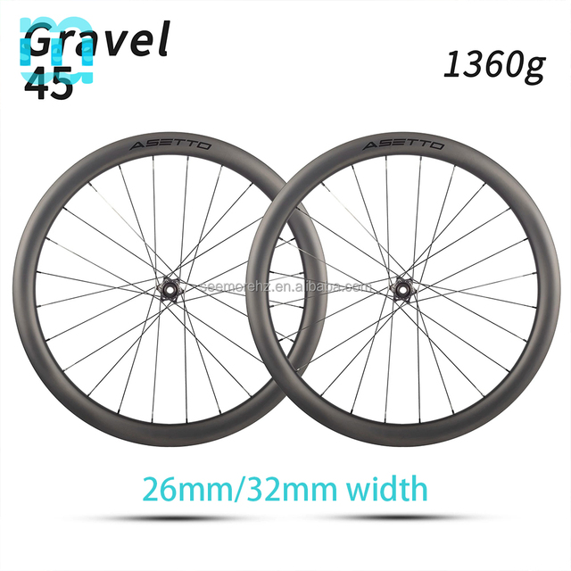 SeeMore Matte Carbon Gravel Bike Wheel Disc Brake Road bicycle Wheelset Tubeless Ready 1420/cxray Spoke Carbon Hook Rim Wheelset