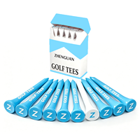 OEM&ODM Tees de golf en bois durables et colorés, écologiques, emballage personnalisé, prix direct usine, vente en gros, support 54mm