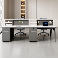 Bureau de direction de haute qualité de 63 pouces, directement de l'usine, grand bureau de direction avec table en aluminium pour le personnel