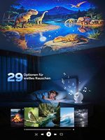 Projecteur Galaxie Veilleuse avec Haut-parleur Bluetooth et Télécommande, en ABS, pour Chambre à Coucher, Bruit Blanc Apaisant pour le Sommeil, Ciel Étoilé