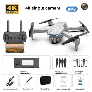 (Nuovo) E99 Drone RC Pieghevole per Principianti con Doppia Fotocamera 4K UHD, GPS, WiFi 5G, FPV, Motore Brushless, Telecomando, 28 Minuti di <span class=keywords><strong>Volo</strong></span> - Product Image 1