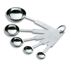 Set di cucchiai dosatori in acciaio inossidabile, 5 pezzi, utensili da cucina per cucinare e cuocere - Product Image 1