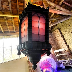 Enorme Linterna Inflable Personalizada, Modelo Realista <span class=keywords><strong>de</strong></span> Linterna Antigua, para Parques Encantados, Carnavales <span class=keywords><strong>de</strong></span> <span class=keywords><strong>Halloween</strong></span>, Inauguraciones, Decoración Festiva y Espeluznante - Product Image 4