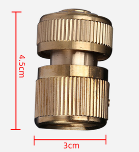 1/2 "ID <span class=keywords><strong>tuyau</strong></span> <span class=keywords><strong>raccord</strong></span> en laiton massif réparation rapide adaptateur fuite connecteur d'eau - Product Image 2
