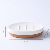 Accessoires pour la maison d'hôtel de salle de bain en résine de luxe blanche 7 pièces avec plateau porte-brosse à dents boîte de coton