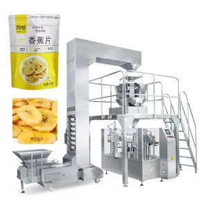 Maquinaria de envasado de alimentos con nitrógeno al vacío rotativo multifunción Máquina automática de envasado y sellado de alimentos secos
