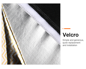 แผ่นสะท้อนแสงรูปตัวยูสำหรับถ่ายภาพบุคคลในสตูดิโอ สีเงิน ดำ ขาว แผ่นสะท้อนแสงแบบ U สำหรับแฟลช - Product Image 4