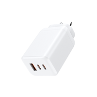 Chargeur GaN 65W PD3.0 QC3.0 PPS 1A2C pour téléphone, ordinateur portable, tablette EN 50075 & EN 62368