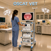 Équipement vétérinaire OSCAT EX-59 Gastroscope CMOS 8 mm avec pompe d'aspiration et forceps de biopsie pour examen bronchique des chats et des lapins