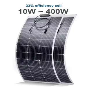 Le panneau solaire monocristallin flexible de 12V 200W pour la batterie solaire de voiture/maison peut charger volt flexible des panneaux solaires 12V