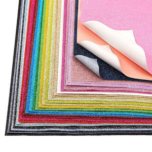 2023แผ่นกระดาษโฟมกากเพชรทำจากหนัง PU สีสันสดใสสำหรับงานศิลปะงานหัตถกรรมต่างหูทำเครื่องประดับ - Product Image 6