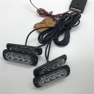 Luz para parrilla de coche de 16LED, luz para capó, luz de emergencia remota inalámbrica <span class=keywords><strong>intermitente</strong></span>, luz de advertencia estroboscópica roja y azul para <span class=keywords><strong>BMW</strong></span> - Product Image 5