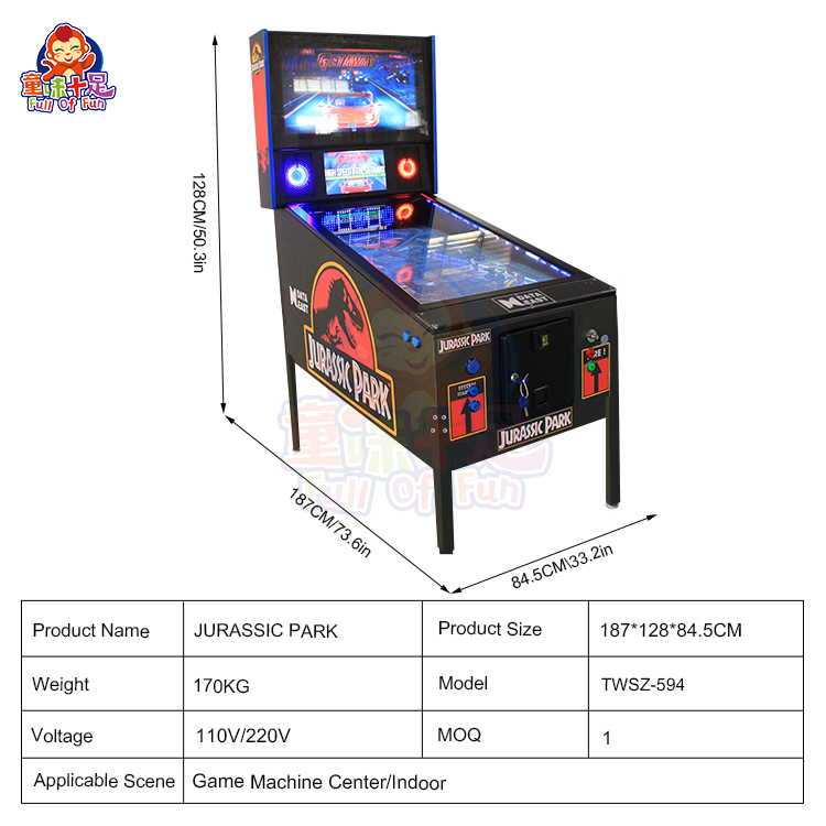 アタリ社製　ピンボールゲーム機 最高の仮想ピンボールマシンメーカー、43インチデジタルピン