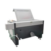 Machine de gravure et de découpe au laser CO2 60-100W 600x900mm avec axe rotatif pour le bois et le papier, refroidissement par eau, haute précision
