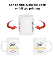 Produit en gros Y : Tasse à café en céramique blanche personnalisable de 11 oz pour sublimation