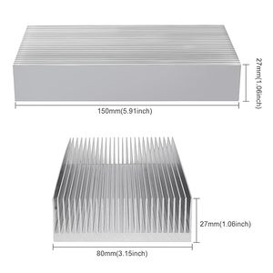 Aluminium-Kühlkörpermodul Hochleistungstransistoren Halbleiterausrüstung 26 Pins 150x80x27mm 6,25x3,15x1,06 CNC-gefräst - Product Image 3
