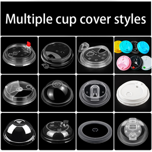 Factory Custom Printed Disposable Cold Hot Drink Lid PP Plastic Cups BPA Free Eco-Friendly Food Safe Design for <strong>Boba</strong> <strong>Bubble</strong> Use - Product Image 4
