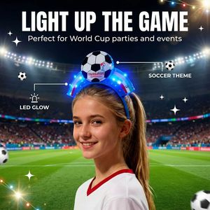 Fasce per Capelli con Bandiera Nazionale <span class=keywords><strong>LED</strong></span> Personalizzate all'Ingrosso per il Festival di Calcio 2026, Accessori per Tifosi - Product Image 2