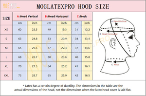 Draag een oogmasker en een sexy latex hoofddekselmasker. Fabrieksgemaakte <span class=keywords><strong>bondage</strong></span>-uitrusting, cosplay latex kap. - Product Image 3