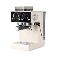 Machine à café expresso électrique automatique avec moulin à meules coniques, 8 tasses, écran tactile LCD, 1350W, 20 bars de pression, pour voiture