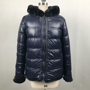 <span class=keywords><strong>Abrigo</strong></span> con capucha Reversible de invierno personalizado Real Rex Rabbit Outdoor Down Jacket Duck Down Jacket Women <span class=keywords><strong>Rab</strong></span> Down Jacket - Product Image 1