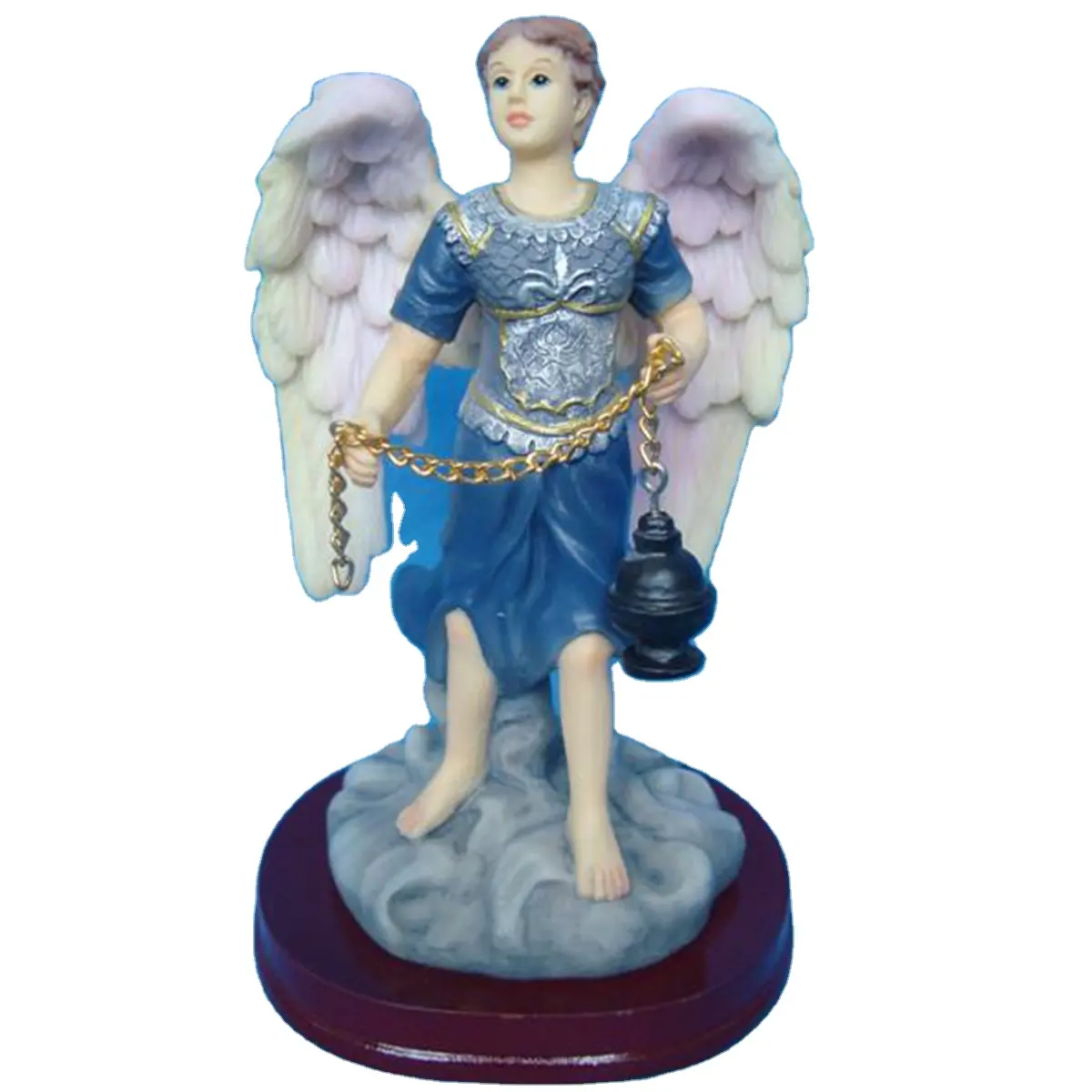 Su misura sublimazione 6''H resina cristiana regalo angel figurina