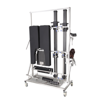 Positionneur de jambe orthopédique radiolucent en fibre de carbone de type T avec traction rapide 1100 mm pour remplacement de la hanche DAA et arthroscopie