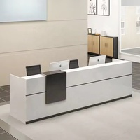 Meubles de bureau moderne de haute qualité prix d'usine réception réception comptoir de caisse Table