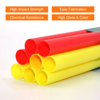 Tube rond creux en plastique ABS coloré en gros pour la fabrication de maquettes architecturales et les projets de bricolage