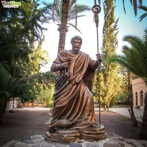 YOUFINE - Estatua de San Pedro de Bronce Fundido a Tamaño Real para Exteriores, Escultura Religiosa para Iglesia - Product Image 4