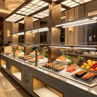 Vitrine Réfrigérée Commerciale Wiberda Star Hotel Buffet Bar avec Éclairage LED, Isolation Thermique et Maintien au Frais pour Restaurant de Guangzhou