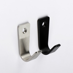 Stainless Steel Wall Mounted <b>Hooks</b> 304 Metal Rectangle Shape For <b>Kitchen</b> Coat And Cap Durable - Product Image 1